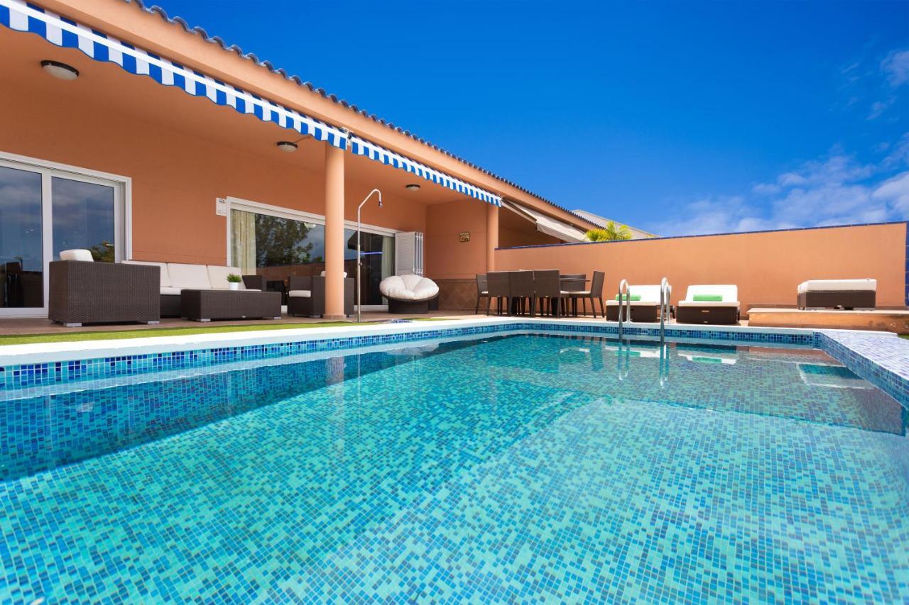 Maravillosa Villa De Lujo Con Piscina Privada Puerto de Santiago  Luaran gambar