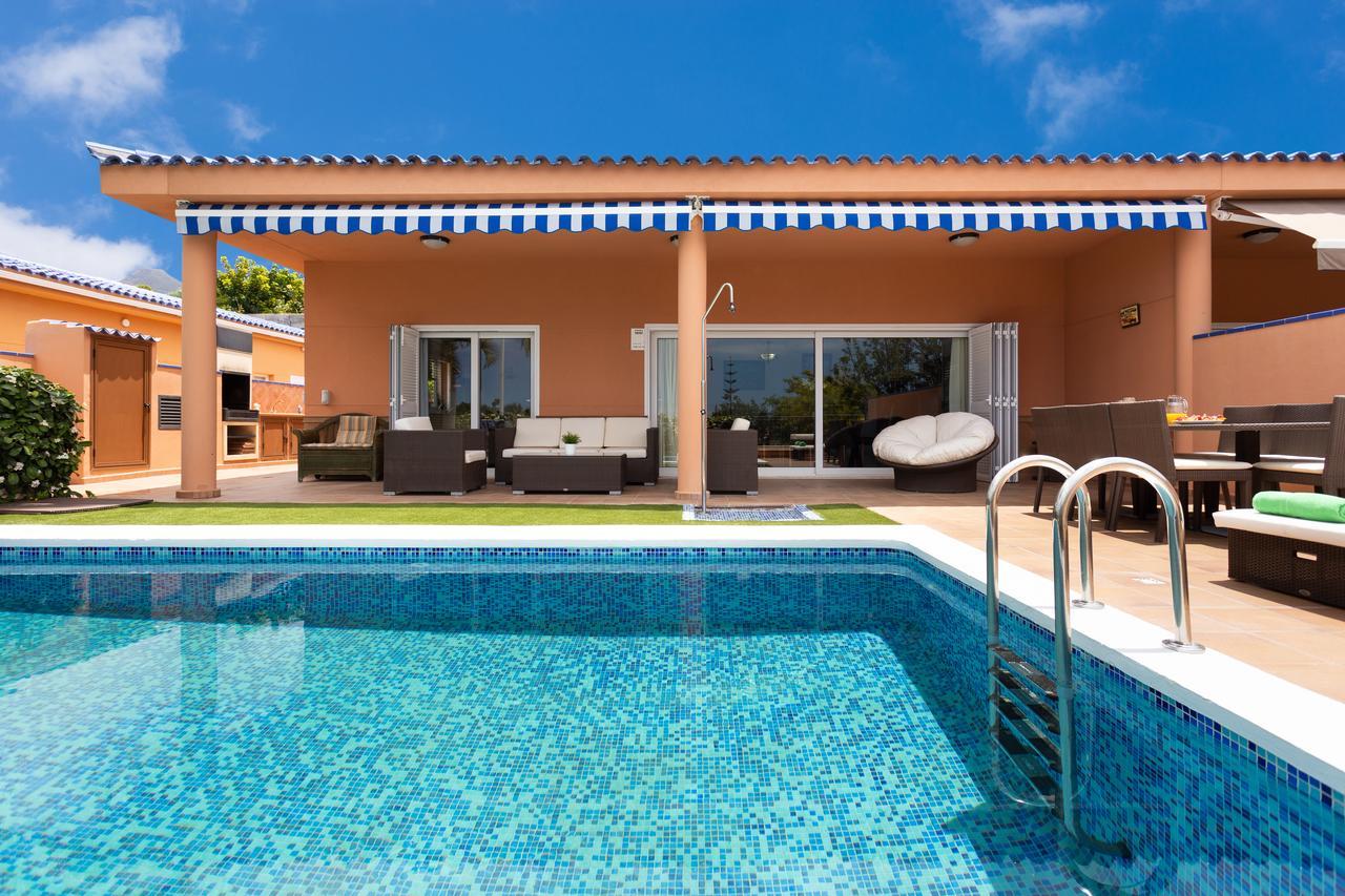 Maravillosa Villa De Lujo Con Piscina Privada Puerto de Santiago  Luaran gambar